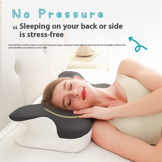 Memory Foam Neck Pillow | High-Stability Slow-Rebound Cervical Support