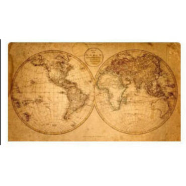 Earth Topography Canvas Art | Frameless Minimalist Wall Decor