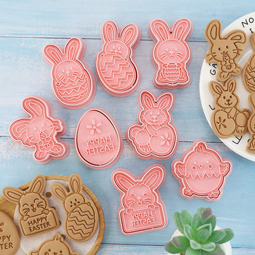 Easter Cookie Mold | High-Detail Cartoon Bunny & Egg Press