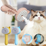 Brosse de nettoyage pour poils avec brumisateur, multifonction, rechargeable, autonettoyante, pour animaux de compagnie, chiens et chats