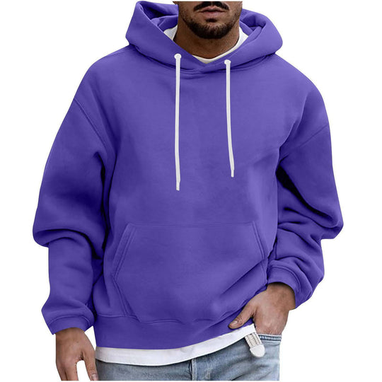 Men’s Solid Color Hoodie | High-Velocity Casual Essential Comfort Hub